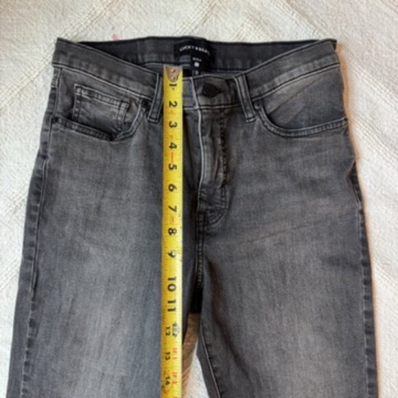 Lucky Grey Black Skinny Denim Size 8 Jeans - Picture 5 of 6